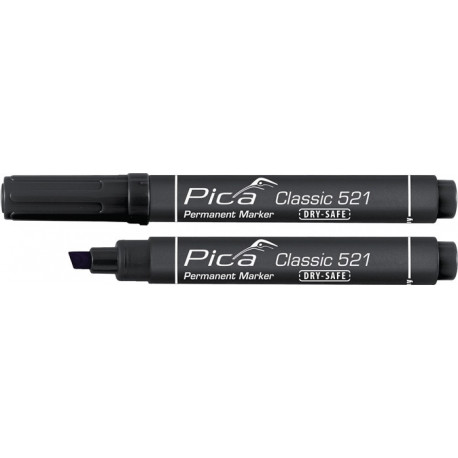 Marqueur permanent classique noir Degrésuation 2-6 mm pointe conique PICA (Par 10)