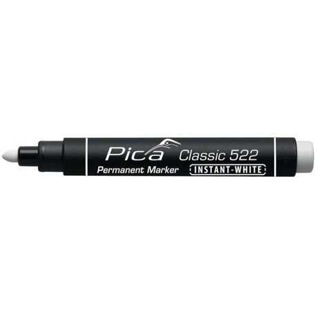 Marqueur permanent INSTANT WHITE blanc graduation 1-4 mm marqueur PICA (Par 10)