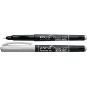 Marqueur permanent INSTANT WHITE blanc Degrésuation 1-2 mm tige avec clip PICA (Par 10)