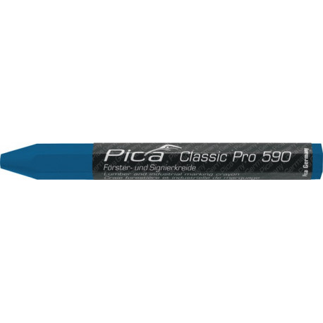 Craie de marquage Classic PRO 590 bleu av.emballage papier 12 pièces/boîte PICA