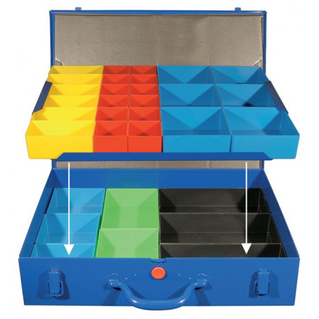 Mallette de rangement l.440xP330xH95 mm 32 compartiments