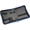 Sacoche à outils int.-lxPxH mm 1 pochette/11 boucles autoagripp. non équipé polyester 500D noir/bleu PROMAT