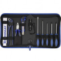 Sacoche à outils int.-lxPxH mm 11 pièces polyester 500D noir/bleu