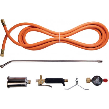 Kit chalumeau chauffeur propane avec réducteur de pression à allum. man. 5 m KAYSER