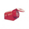 Prise murale CEE 16 A 400 V position de la fiche 6 h avec couvercle rabattable IP44