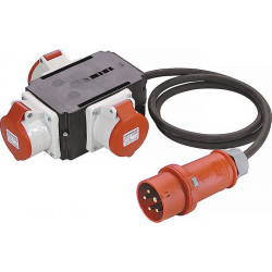 Répartiteur compact MIXO NECKAR CEE-16 A 5 pôles 3xCEE 400V AS-SCHWABE