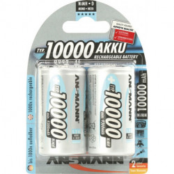 Batterie d´accumulateur 12 V 10000 mAh R20-D-Mono HR20 2 2 pièces/blister ANSMA