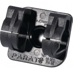 Support de casque PARASNAP Light holder SNAP-IN l.35xP30xH18 mm à gauche et à dr