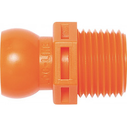Raccord fileté taille 1/2 po. NPT R 1/2 sachet de 4 pièces LOC-LINE