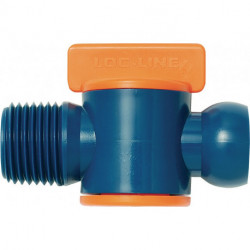 Robinet d'arrêt taille 1/2 po. avec filetage extérieur sachet de 2 pièces LOC-LI