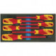 Module à outils 1500 CT1-VDE 2170 PZ 6 pièces module 1/3 tournevis à fente/PZD GEDORE