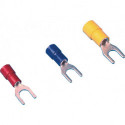 Cosse à fourche coupe trans. 40-60 mm² trou bride M5 jaune 100 pièces/sachet