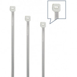 Set de colliers de câblage 350 pièces polyamide nature