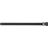 Serre cables longueur 300 mm largeur 76 mm polyamide noir 100 piècesh