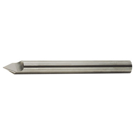 Fraise à graver profilé D D. 6 mm carbure monobloc Longueur totale 75 mm WERNER (Par 5)
