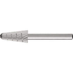 Fraise sur tige KEL D. 12 mm L. tête 25 mm D. de la tige 6mm HSS engrènement 3 P