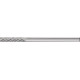 Petite Fraise sur tige forme ZYAS D. 3 mm L. tête 13 mm D. de la tige 3 mm carbu