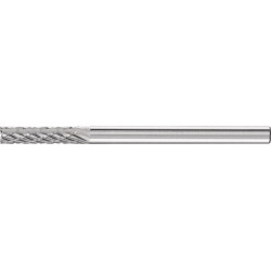 Petite Fraise sur tige forme ZYAS D. 3 mm L. tête 13 mm D. de la tige 3 mm carbu