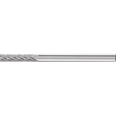 Petite Fraise sur tige forme ZYAS D. 3 mm L. tête 13 mm D. de la tige 3 mm carbu