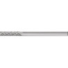 Petite Fraise sur tige forme ZYAS D. 3 mm L. tête 13 mm D. de la tige 3 mm carbu