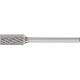 Petite Fraise sur tige forme ZYAS D. 6 mm L. tête 13 mm D. de la tige 3 mm carbu