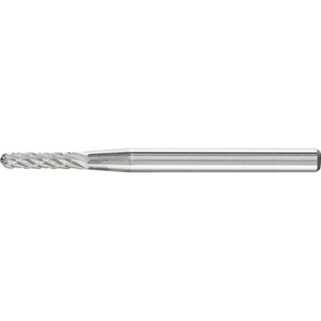 Petite fraise sur tige forme WRC D. 2 mm L. tête 10 mm D. de la tige 3 mm carbure engrènement 3 PLUS PFERD