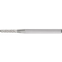 Petite fraise sur tige forme WRC D. 2 mm L. tête 10 mm D. de la tige 3 mm carbure engrènement 3 PLUS PFERD