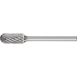 Petite Fraise sur tige forme WRC D. 6 mm L. tête 13 mm D. de la tige 3 mm carbur