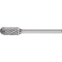 Petite Fraise sur tige forme WRC D. 6 mm L. tête 13 mm D. de la tige 3 mm carbur