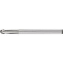 Petite fraise sur tige forme KUD D. 3 mm L. tête 2 mm D. de la tige 3 mm carbure engrènement 3 PLUS PFERD