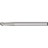 Petite fraise sur tige forme KUD D. 3 mm L. tête 2 mm D. de la tige 3 mm carbure engrènement 3 PLUS PFERD