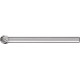Petite Fraise sur tige forme KUD D. 4 mm L. tête 3 mm D. de la tige 3 mm carbure