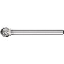 Petite Fraise sur tige forme KUD D. 6 mm L. tête 5 mm D. de la tige 3 mm carbure