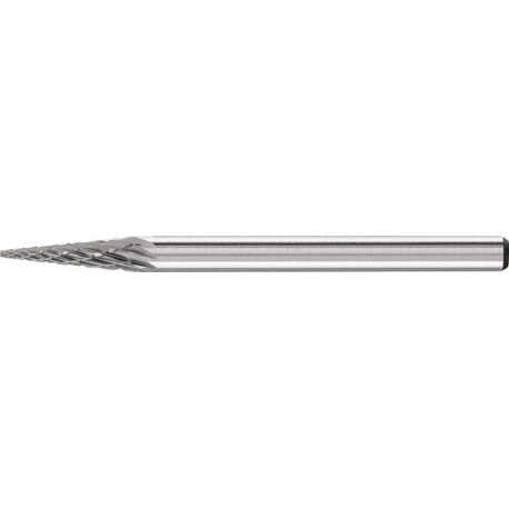 Petite Fraise sur tige forme SKM D. 3 mm L. tête 11 mm D. de la tige 3 mm carbur