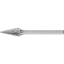 Petite Fraise sur tige forme SKM D. 6 mm L. tête 13 mm D. de la tige 3 mm carbur