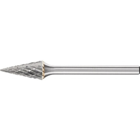Petite Fraise sur tige forme SKM D. 6 mm L. tête 13 mm D. de la tige 3 mm carbur