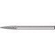 Petite Fraise sur tige forme SPG D. 3 mm L. tête 13 mm D. de la tige 3 mm carbur