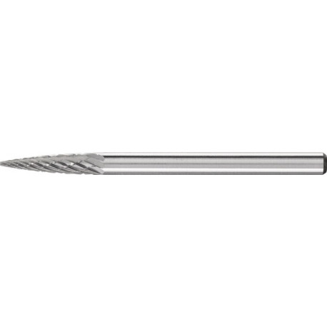 Petite Fraise sur tige forme SPG D. 3 mm L. tête 13 mm D. de la tige 3 mm carbur