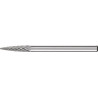 Petite Fraise sur tige forme SPG D. 3 mm L. tête 13 mm D. de la tige 3 mm carbur