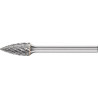 Petite Fraise sur tige forme SPG D. 6 mm L. tête 13 mm D. de la tige 3 mm carbur