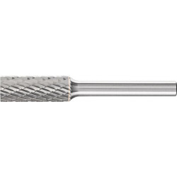 Fraise sur tige ZYA D.10mm Tête-L.25mm Arbre-D.6mm HM carbure engrènement 3 PLUS PFERD