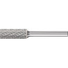 Fraise sur tige ZYA D.10mm Tête-L.25mm Arbre-D.6mm HM carbure engrènement 3 PLUS PFERD