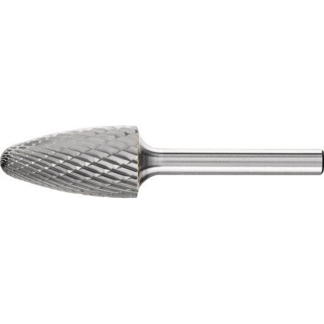 Fraise sur tige RBF D.16mm Tête-L.30mm Arbre-D.6mm HM carbure engrènement 3 PLUS PFERD