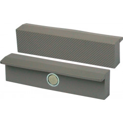 Mâchoire d'étau de protection pour largeur de mâchoire 120 mm avec cannelure pol
