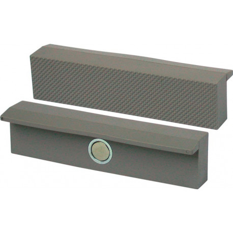 Mâchoire d'étau de protection pour largeur de mâchoire 160 mm avec cannelure pol
