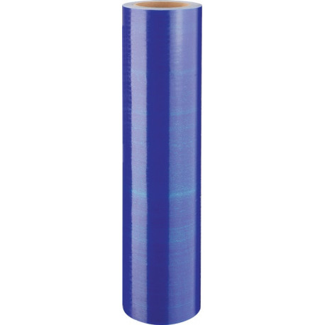 Film protecteur en LDPE SW36 bleu-transparent longueur 100 m largeur 50 cm rouleau IKS