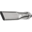 Buse plate Serie 22 filetage extérieur laiton nickelé longueur 100 mm largeur 21 mm RIEGLER