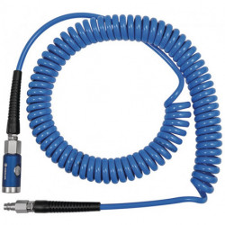 Set de tuyaux spiralés D. intérieur 8 mm D. ext. 12 mm longueur 10 m raccord de