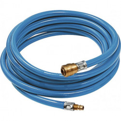 Set tuyaux pour air comprimé en soft PVC D. intérieur 6,3 mm D. ext. 11 mm longueur 5 m raccord rapide DN 7,2 RIEGLER