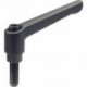 Levier de serrage réglable GN 300 D. 1 M 10 mm l1 78 mm l2 63 mm filetage extéri